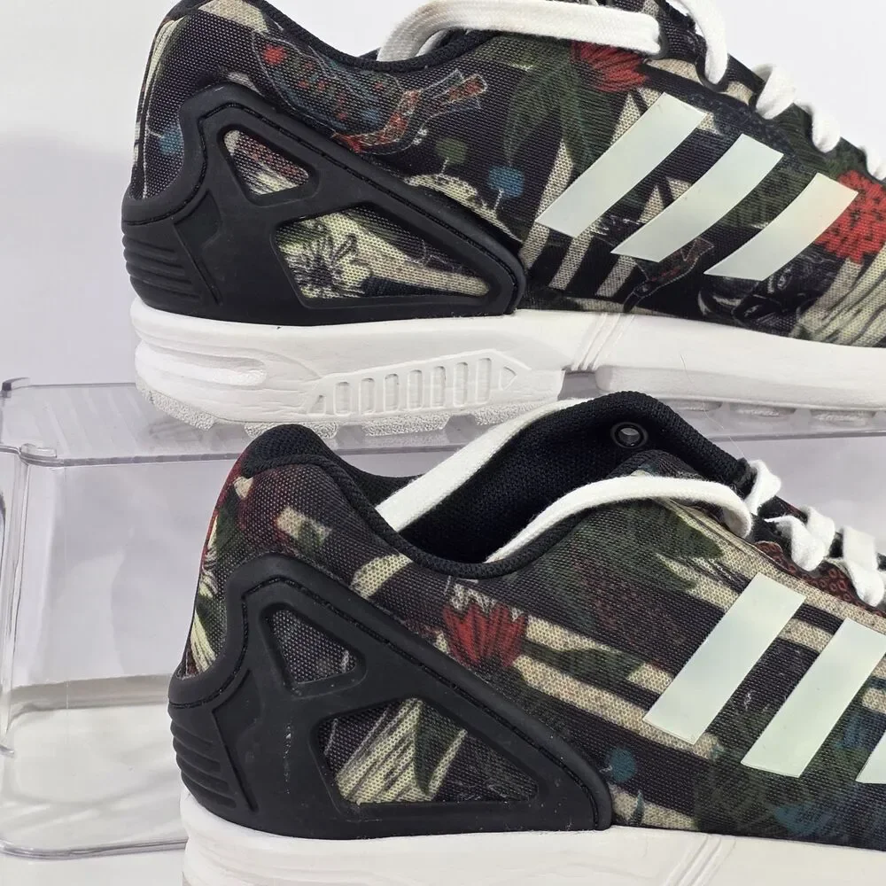 Men 9 Adidas Original Flux Torsion Floral Tropical Print Running Shoes  B25484